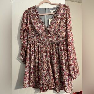 Women’s Floral Long Sleeve Romper